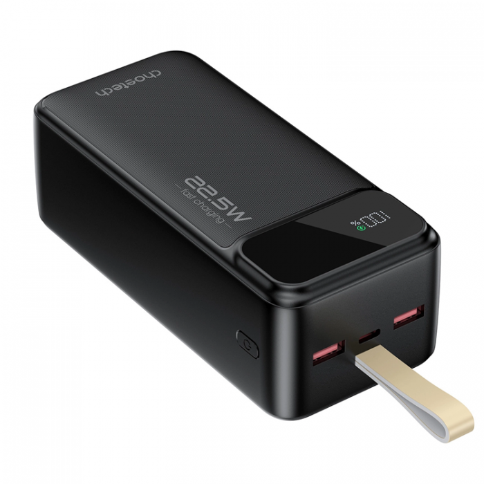 Choetech - Choetech Powerbank 40000mAh 22.5W PD USB-C, USB-A - Svart