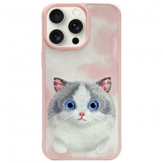 NIMMY - Nimmy iPhone 15 Pro Max Mobilskal Big Eyed Pet 2.0 Cat - Rosa