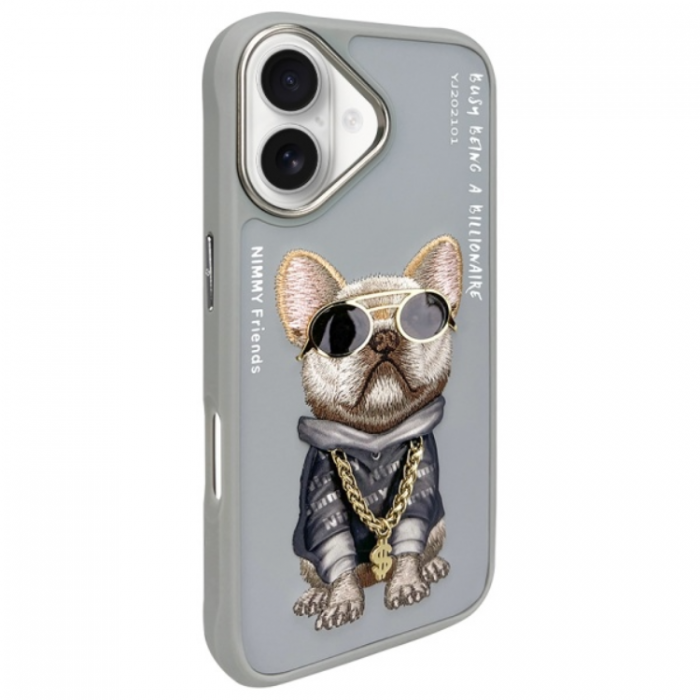 NIMMY - Nimmy iPhone 16 Mobilskal Glasses Cool Dog - Gr