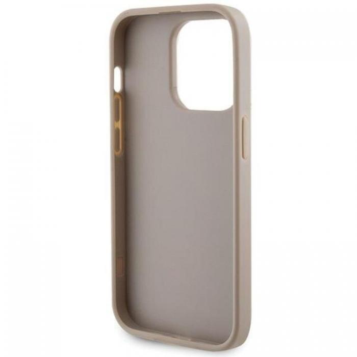 Guess - Guess iPhone 15 Pro Max Mobilskal Strass Metal Logo - Guld