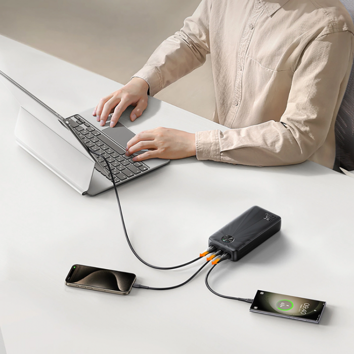 Joyroom - Joyroom Powerbank 20000 mAh 22.5W USB-C USB-A - Svart