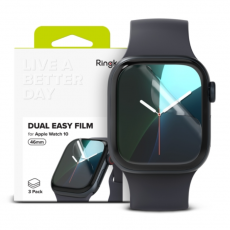 Ringke - [3-Pack] Ringke Apple Watch 46mm Series 10 Skärmskydd Dual Easy