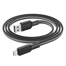 Hoco - Hoco Jaeger Micro USB Kabel 1m - Svart Vit