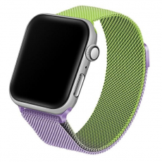 Beline - Beline Apple Watch (42/44/45/49mm) Armband Steel - Grön/Lila