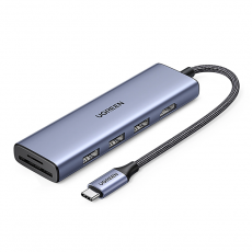 Ugreen - Ugreen 6in1 HUB USB-C Till HDMI, SD/TF Kortläsare, 3xUSB-A 3.0