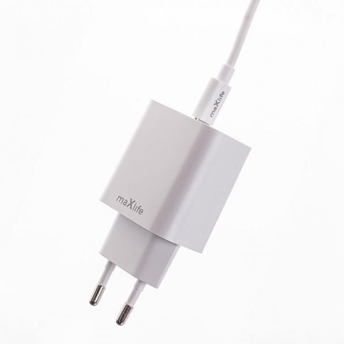 Maxlife - Maxlife Snabbladdare 20W USB-C med Kabel PD QC MXTC-06