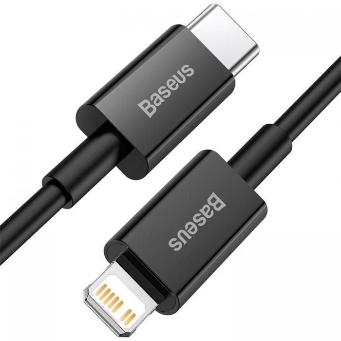 BASEUS - Baseus USB-C Till Lightning 20W 2m Kabel Superior PD - Svart