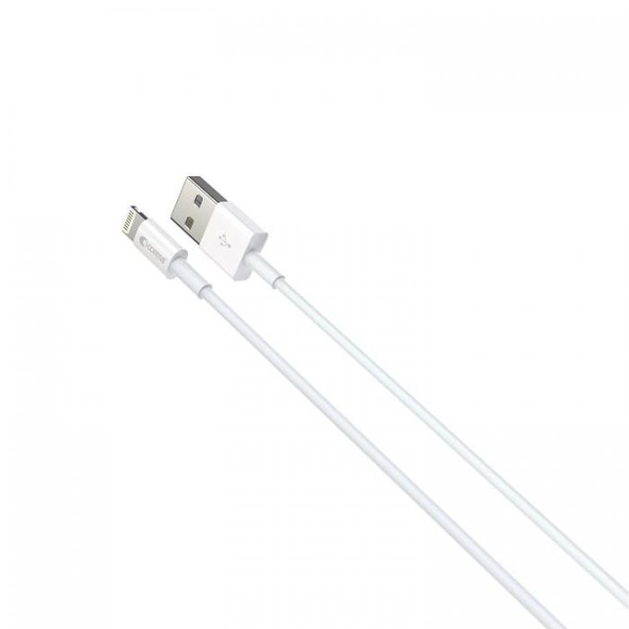 Comma - Comma USB Till Lightning 1m Kabel 2.4A Jub MFi - Vit