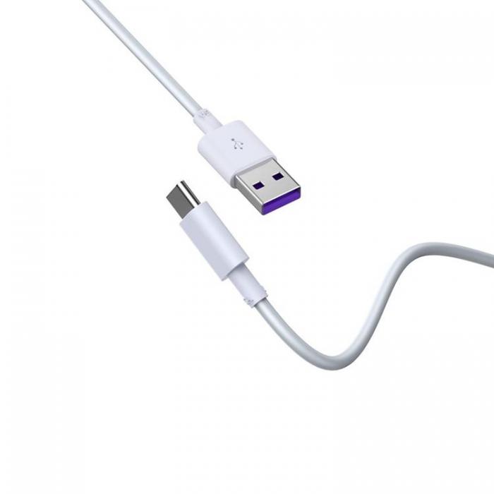 Devia - Devia USB Till USB-C 1.5m Kabel 5A Shark EC306 - Vit