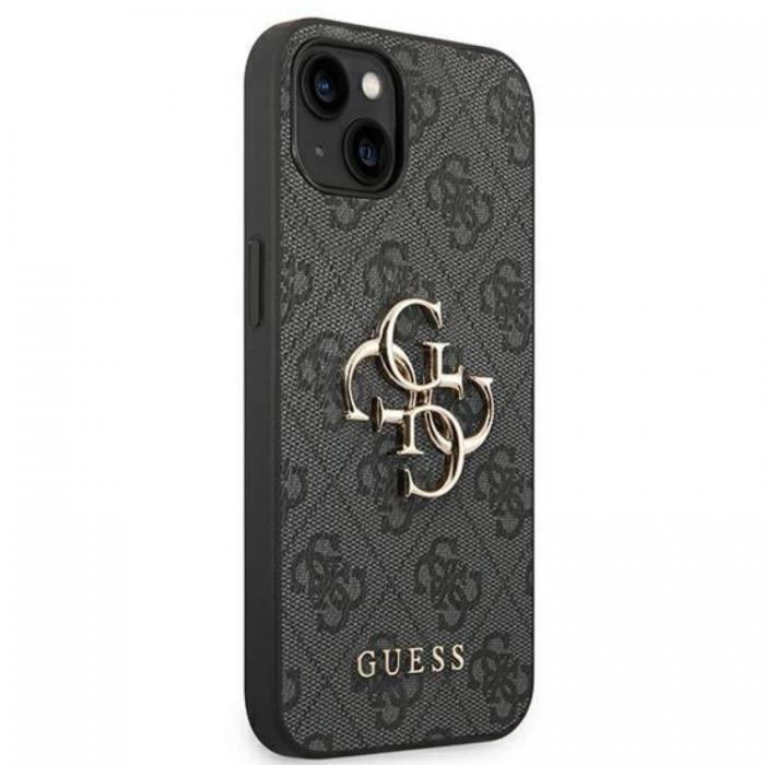 Guess - GUESS iPhone 14 Skal 4G Big Metal Logo - Gr