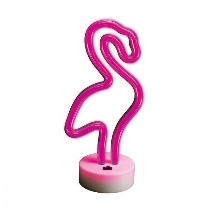 Forever Light - Forever Light LED Neon Light FLAMINGO P Ett Stativ - Rosa