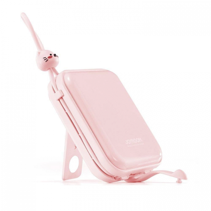 Joyroom - Joyroom Powerbank 10000mAh 22.5W Cutie Series Stativ - Rosa