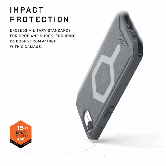 UAG - UAG iPhone 16e Mobilskal MagSafe Essential Armor - Ash