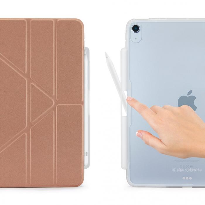 Pipetto - Pipetto iPad (2022) Fodral Origami Pencil Shield - Rosa guld