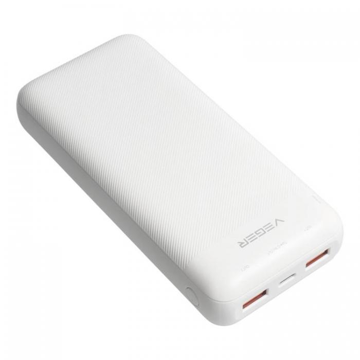 Veger - VEGER Powerbank 20000 mAh PD QC 3.0 2A 20W L20S - Vit