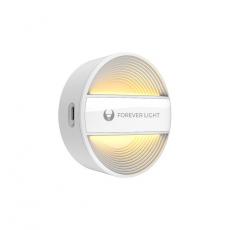 Forever Light - Forever Light LED Round Nattlampa ALMA PIR 500mAh PURE - Vit