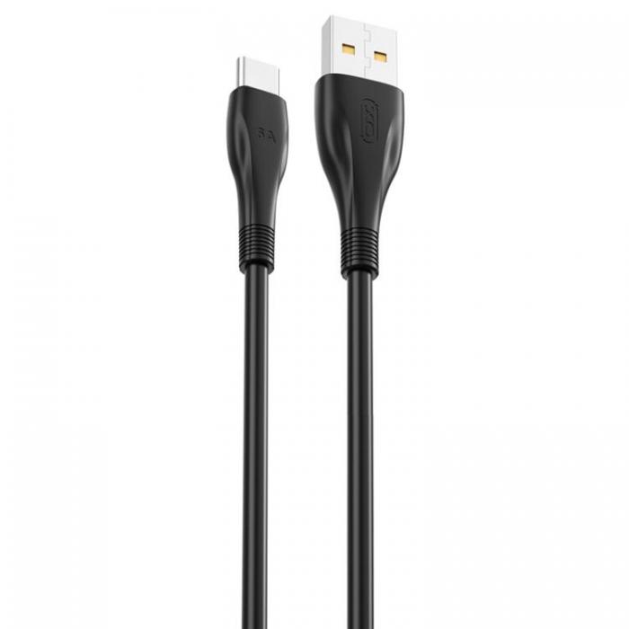 XO - XO USB Till USB-C 1m Kabel 6A NB185 - Svart