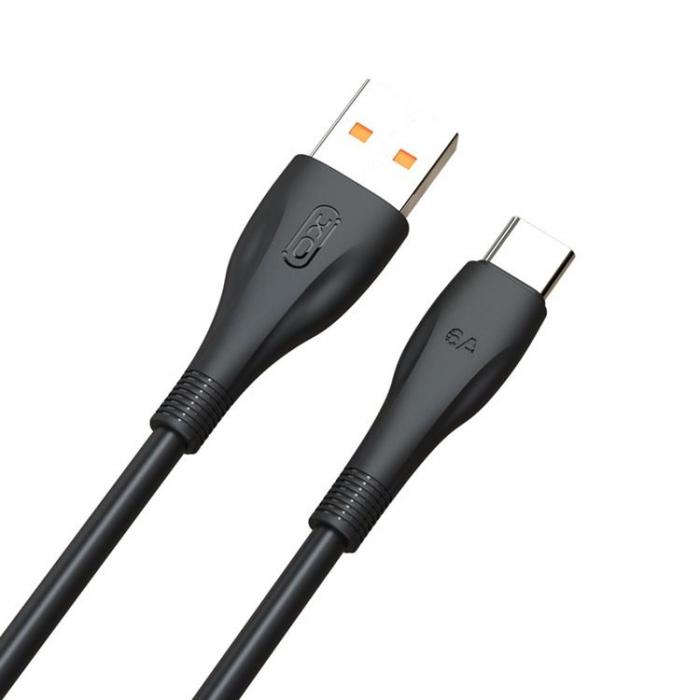 XO - XO USB Till USB-C 1m Kabel 6A NB185 - Svart