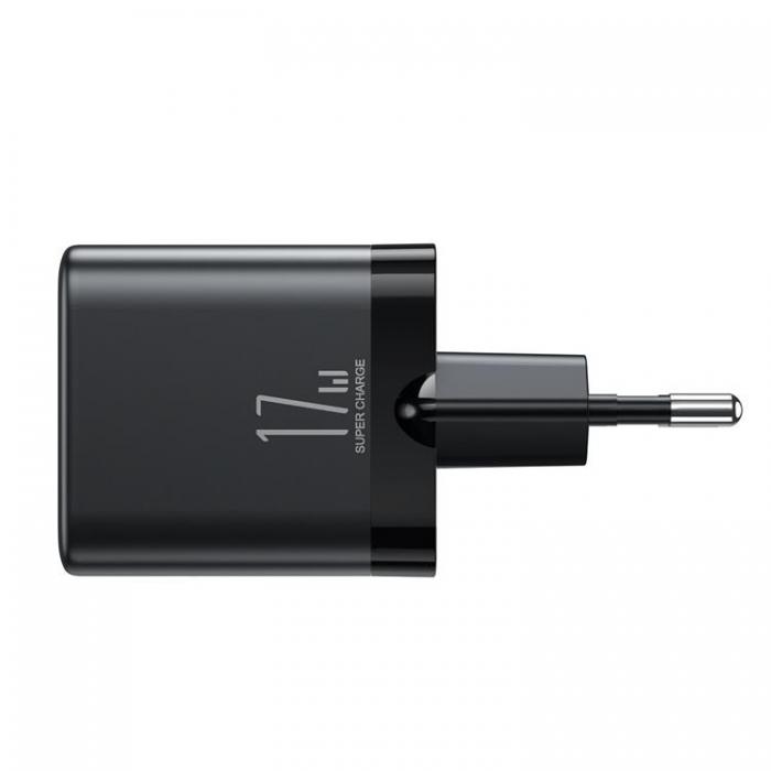 Joyroom - Joyroom Ntladdare 3xUSB-A 12W 3.4A - Svart