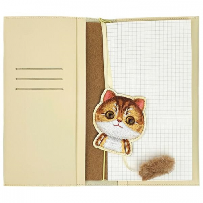 NIMMY - Nimmy Set 2in1 Notebook + Pen Big Eyed Pet 2.0 Cat - Khaki