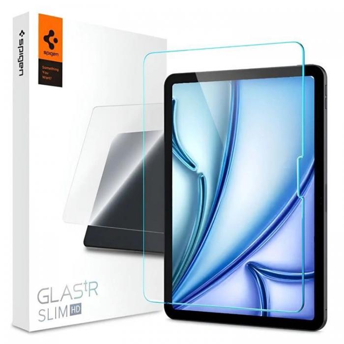 Spigen - Spigen iPad Air 11 (2024) Hrdat Glas Skrmskydd Glas.Tr Slim