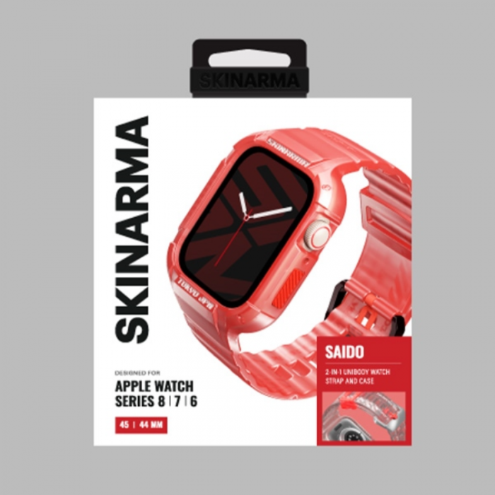 Skinarma - Skinarma Apple Watch (44/45mm) Armband Saido - Rd