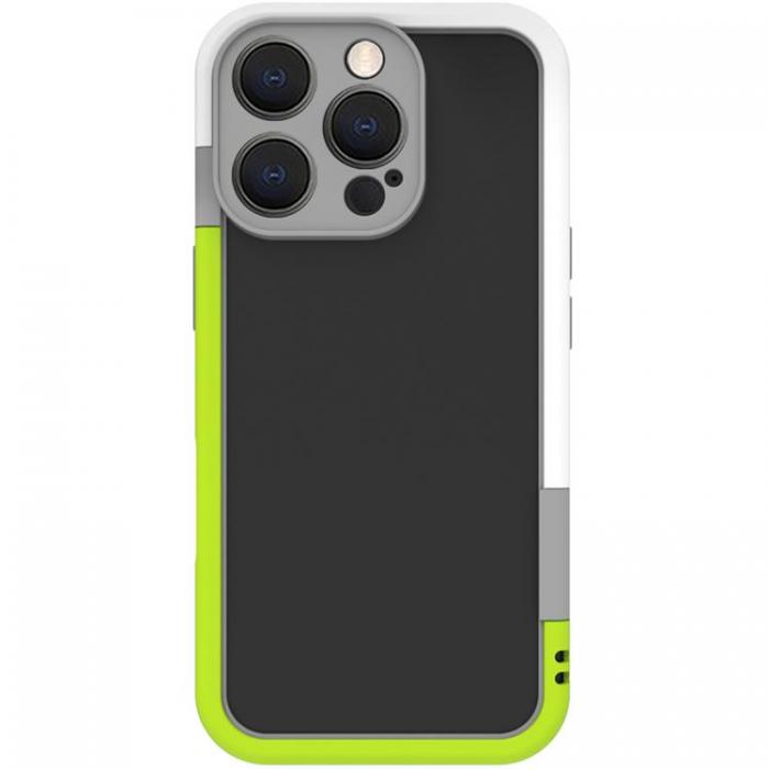 Celly - Celly iPhone 16 Pro Mobilskal Bumper - Vit/Limegrn