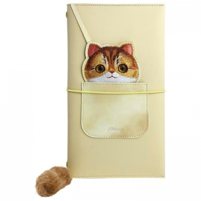 NIMMY - Nimmy Set 2in1 Notebook + Pen Big Eyed Pet 2.0 Cat - Khaki