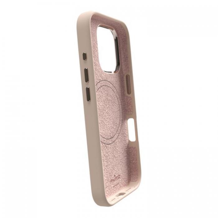 Puro - Puro iPhone 16 Pro Mobilskal Magsafe Icon Pro Silikon - Beige