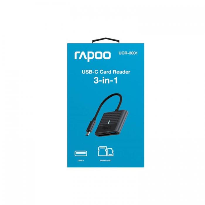 Rapoo - RAPOO UCR-3001 USB-C Kortlsare