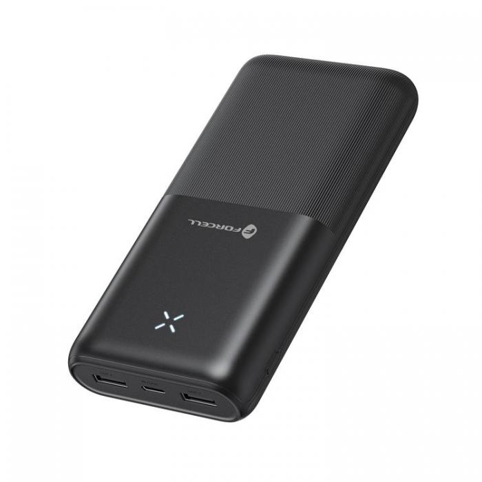 Forcell - Forcell Powerbank 20000 mAh 2.4A S20k1 F-ENERGY - Svart