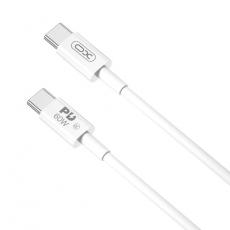 XO - XO USB-C Till USB-C 60W Kabel 1m PD NB-Q190A - Vit