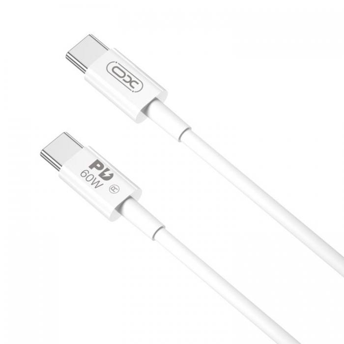 XO - XO USB-C Till USB-C 60W Kabel 1m PD NB-Q190A - Vit