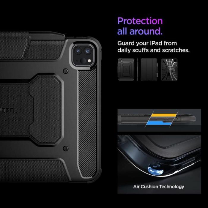 Spigen - Spigen iPad Pro 11 (2024) Fodral Rugged Armor 