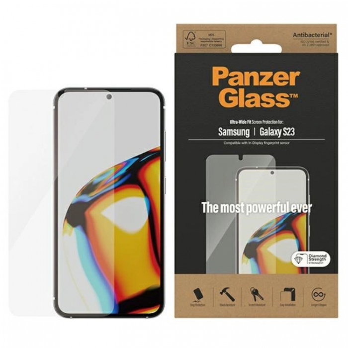 PanzerGlass - SAFE By PanzerGlass Galaxy S23 Hrdat glas Skrmskydd