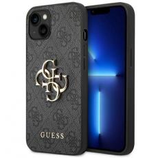 Guess - GUESS iPhone 14 Skal 4G Big Metal Logo - Grå