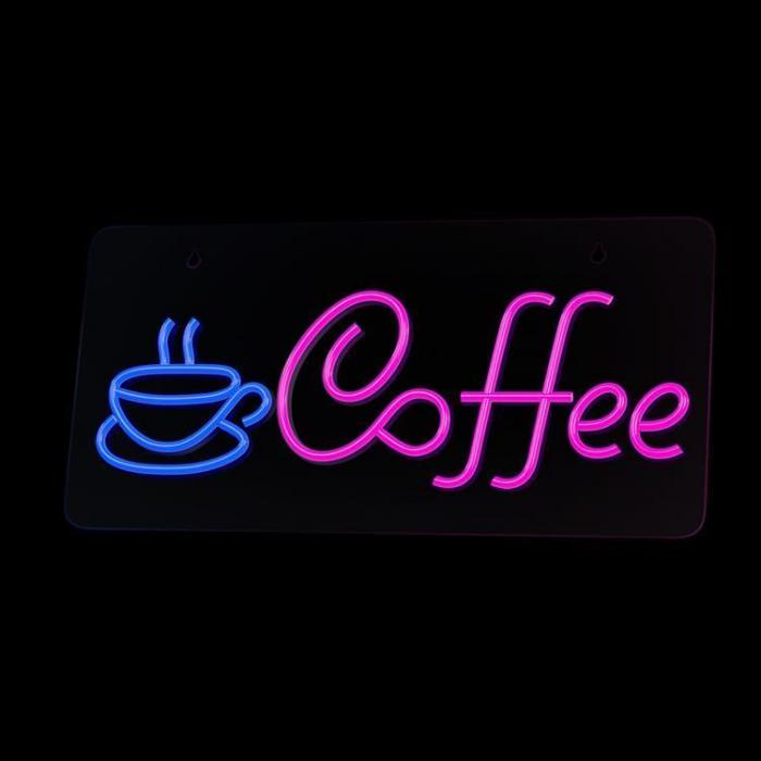 Neolia - Neolia LED Neon PLEXI COFFEE NNE11 - Rosa/Bl