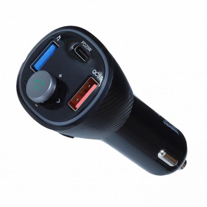 A-One Brand - FM MP3-Sndare Bluetooth 5.0 + USB A QC3.0 + Typ C 30W ART FM-73 ART