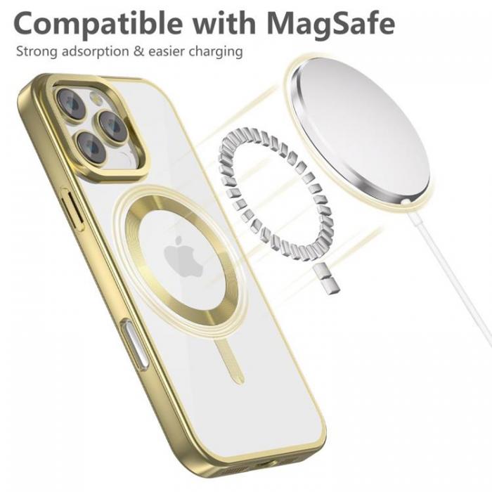 Tech-Protect - Tech-Protect iPhone 16 Pro Mobilskal Magsafe Magflex - Satin Guld