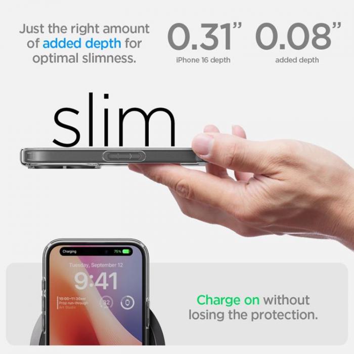 Spigen - Spigen iPhone 16 Plus Mobilskal Ultra Hybrid - Crystal Clear