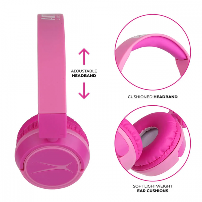 Altec Lansing - Altec Lansing Trdlsa hrlurar fr barn On-Ear - Rosa