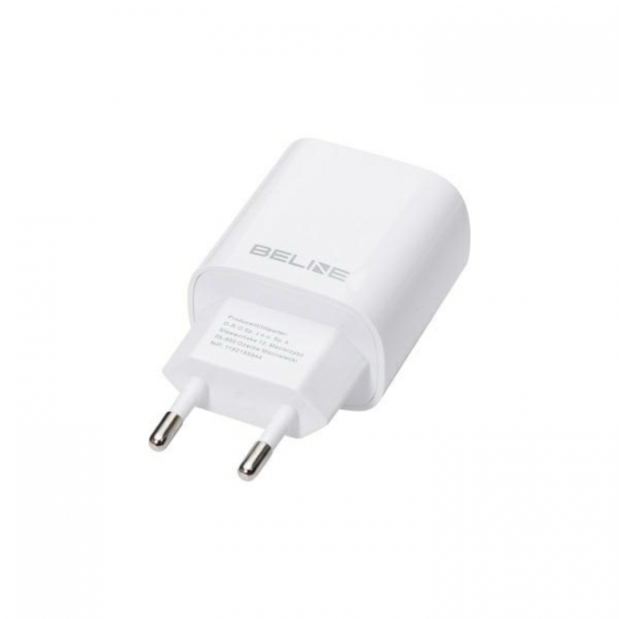 Beline - Beline Vggladdare USB-C Till USB-A (30W) - Vit