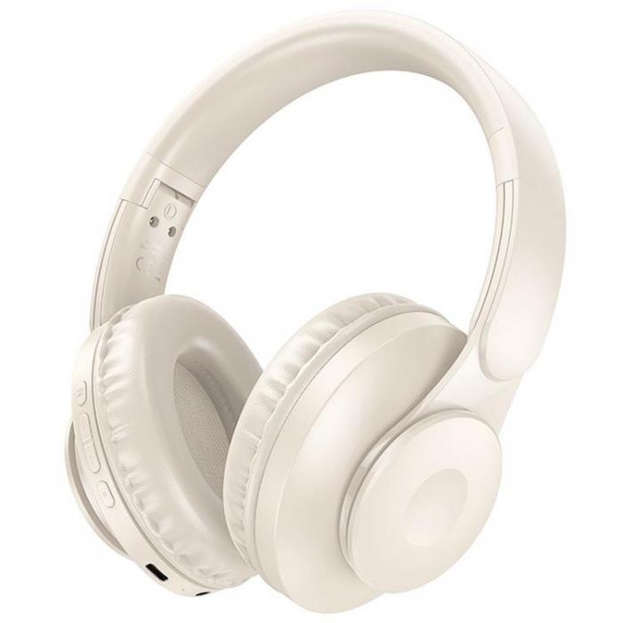 Hoco - Hoco Over-Ear Hrlurar Trdlsa Bluetooth W45 - Milky Vit