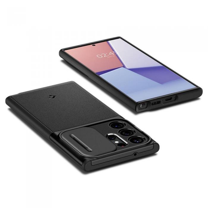 Spigen - Spigen Optik Armor skal fr Samsung S23 ULTRA svart