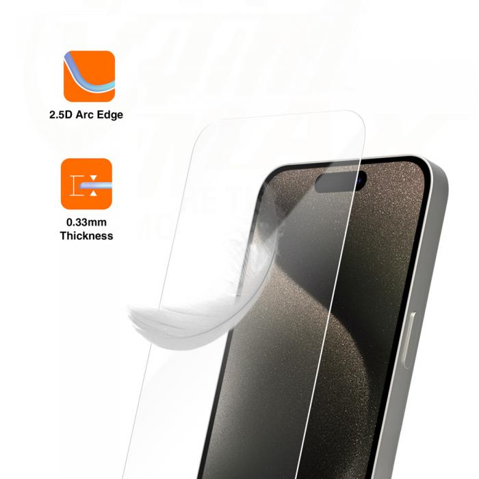 OEM - iPhone 12/12 Pro Skrmskydd Hrdat Glas Vmax 2,5D