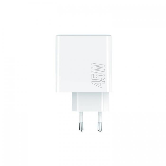 WIWU - Maxlife Snabbladdare 45W USB-C Till USB PD QC MXTC-07-45AC Vit