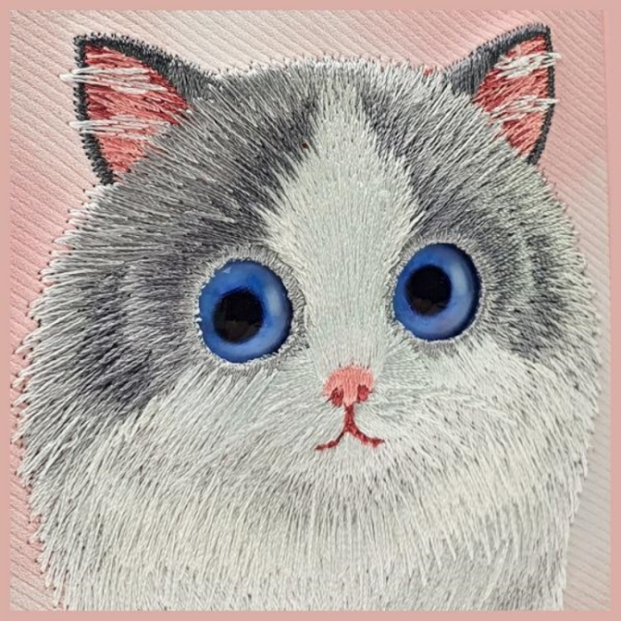 NIMMY - Nimmy iPhone 15 Pro Max Mobilskal Big Eyed Pet 2.0 Cat - Rosa