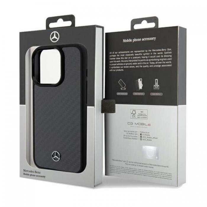 Mercedes - Mercedes iPhone 15 Pro Mobilskal Carbon Fiber Dynamic Line