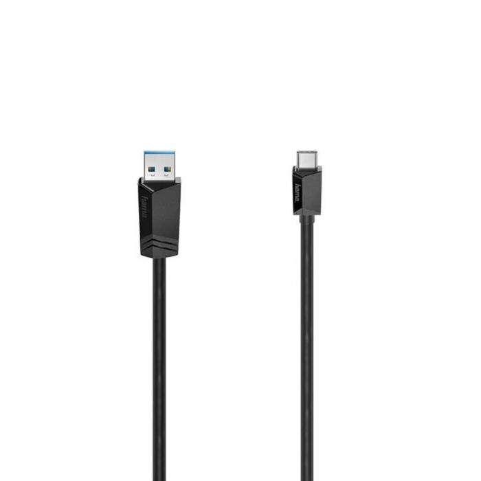 Hama - Hama USB-C till USB-A kabel USB 3.2 5 Gbit/s 1.5m - Svart