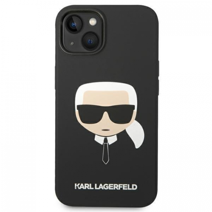 KARL LAGERFELD - Karl Lagerfeld iPhone 14 Plus Skal Magsafe Silicone - Svart